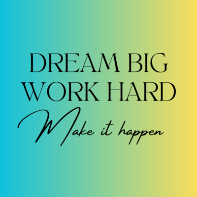 BILD Dream big and make it happen_Schule 1x1